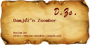 Damján Zsombor névjegykártya